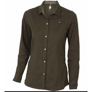 Club Ride Womens Cycling Flannel Shirt S Switchback Vent Green Outdoor‎ Hiking